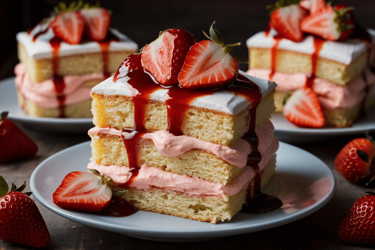 strawberry cream cheese icebox cake