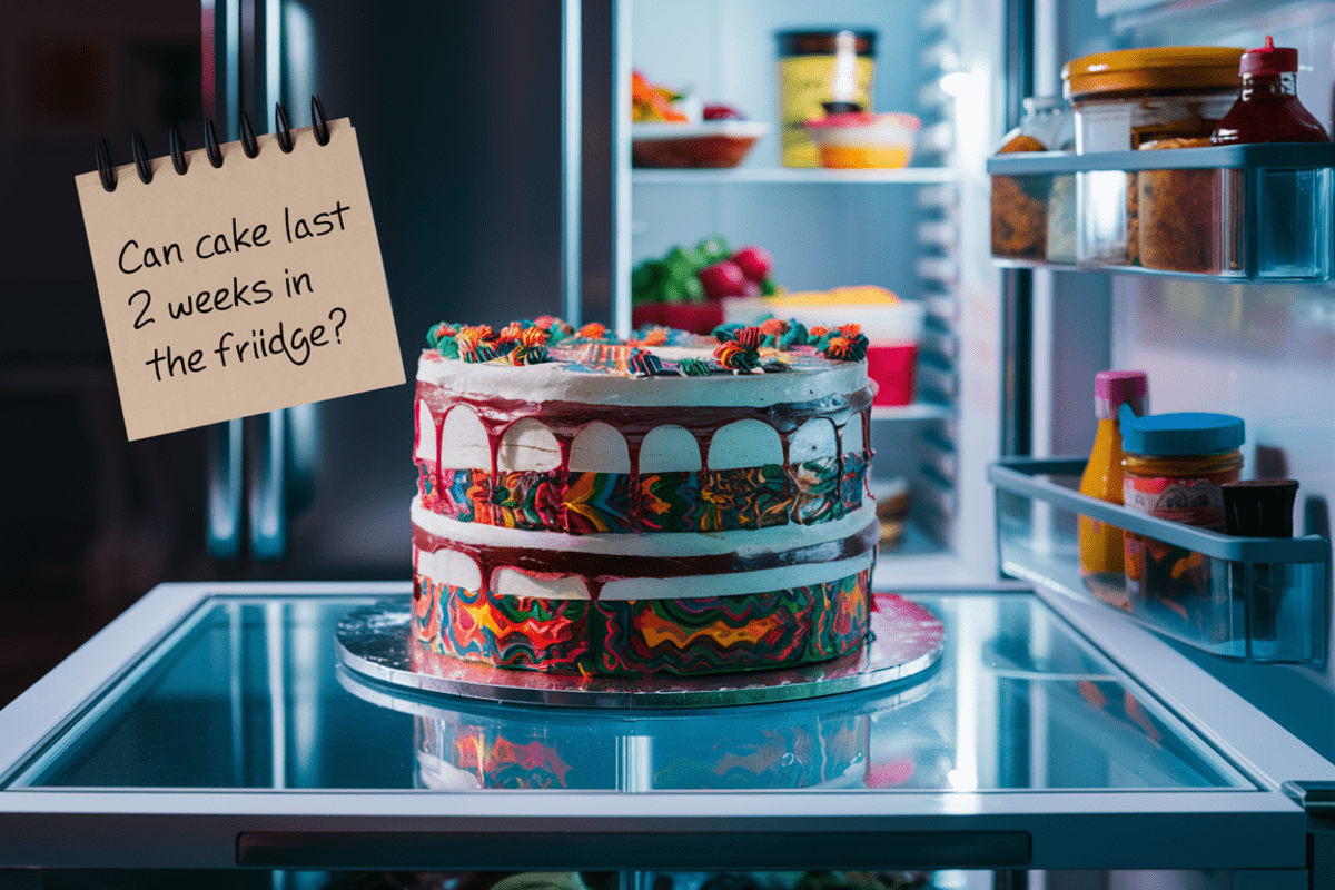 Can cake last 2 weeks in the fridge?