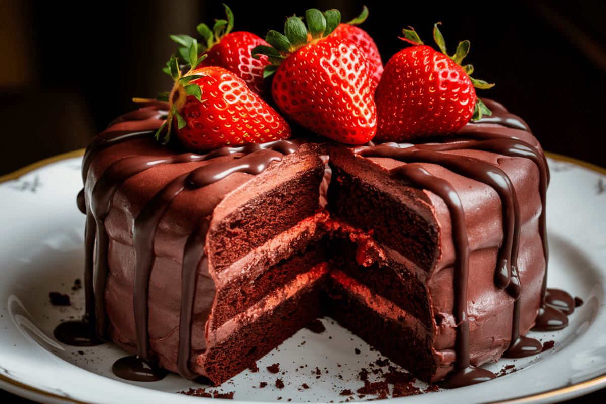 Chocolate Strawberry Cake