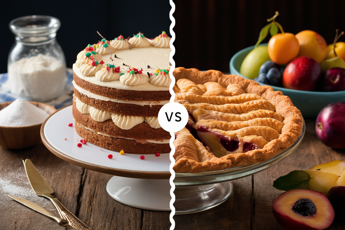 Basic Differences Between Cakes and Pies